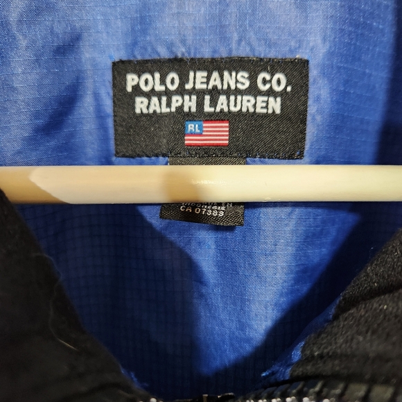 POLO JEANS CO. RALPH LAUREN Royal Blue Lightweight 100% Nylon Windbreaker sz L - Picture 8 of 12